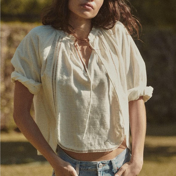 Zara embroidered top XS - Picture 2 of 5